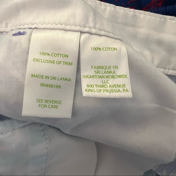 Lilly Pulitzer 5" BUTTERCUP SCALLOP HEM SHORT in Lilly’s Lilac Nice Ink Size 10 - Picture 11 of 13